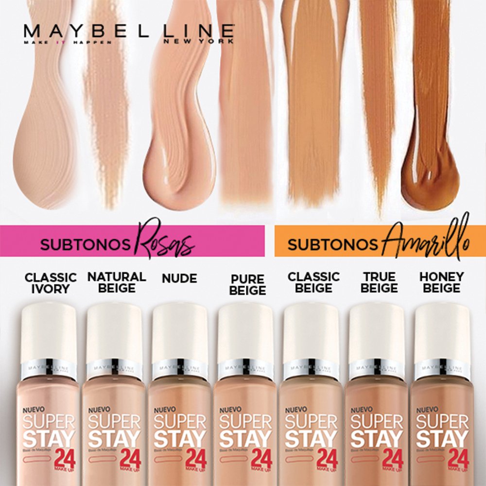 Amazon.com : Maybelline New York Super Stay 24Hr Makeup, Classic